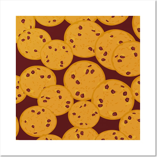 Chocolate chip cookie Wall Art by EkaterinaP